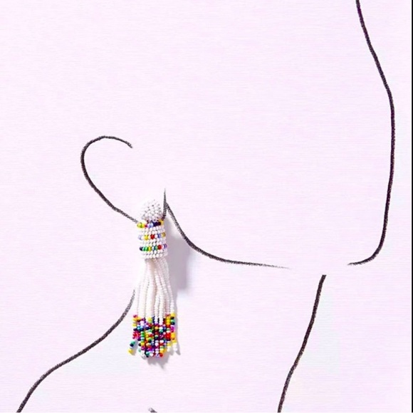 NWT Anthropologie Deepa Beaded Rainbow Chandeliers - Picture 3 of 15